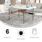 Flash Furniture Round Folding Table, 60.5" W, 60.5" L, 29.5" H, Plastic Top, White DAD-154Z-GG - alternate 3